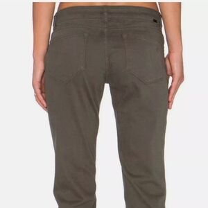 DL1961 X TWILL Women's Cotton Elastane Pants Jeans Khaki Green Size 28
